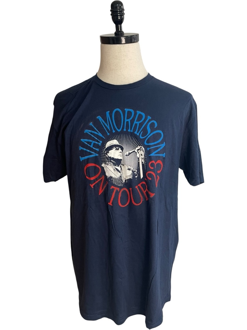 Van Morrison On Tour ‘23 T-Shirt Navy Blue